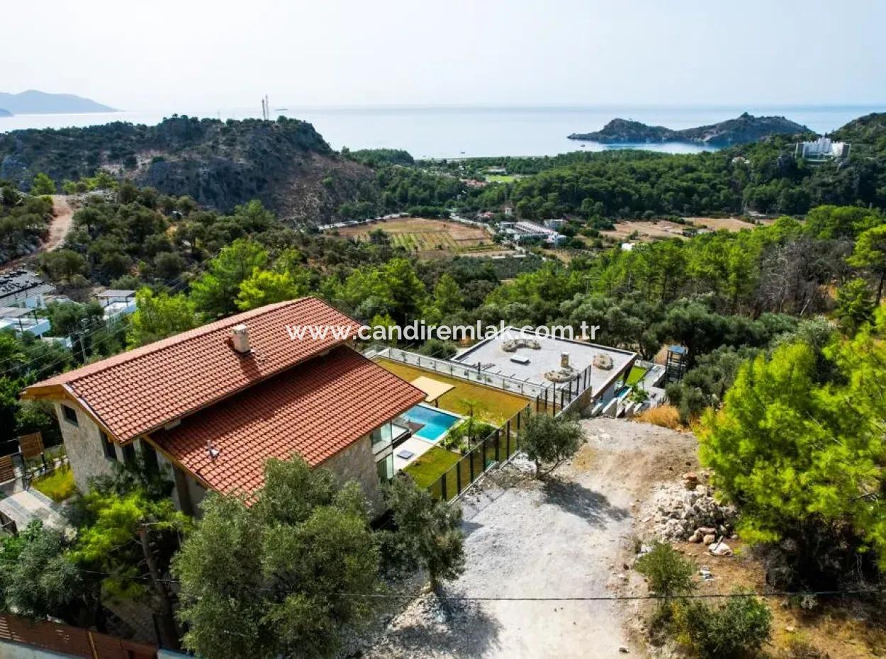 Stone Villa For Sale With Sea View In Sarigerme