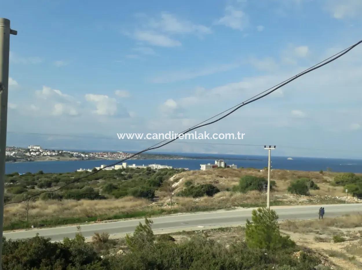 Çeşme Dalyan Mahallesinde Full Deniz Manzaralı 1176M2 İmarlı Satılık Arsa